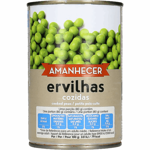 Ervilhas Cozidas em Lata