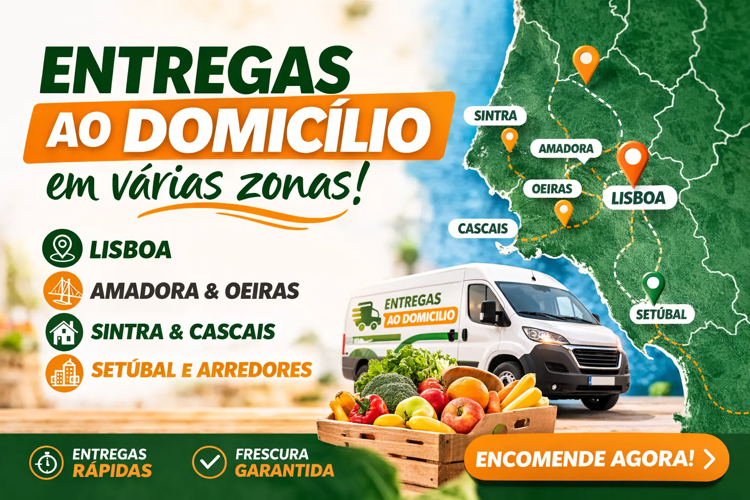 ONDE FAZEMOS ENTREGAS