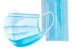 Máscaras azuis com elástico (50Uni.)