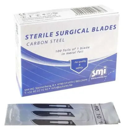 Lâminas de bisturi nº12 (100 uni.)