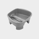 Bacia Pedicure Cinza com Pedestal - Dompel