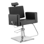 Cadeira de Corte Square Preta - Dompel