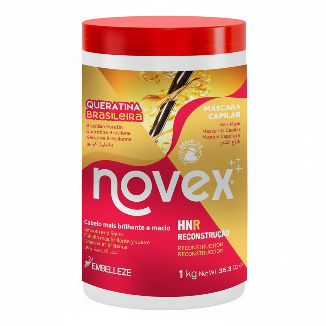 E_6079_processed Máscara Novex Queratina Brasileira 400ml - Embelleze - Image 1