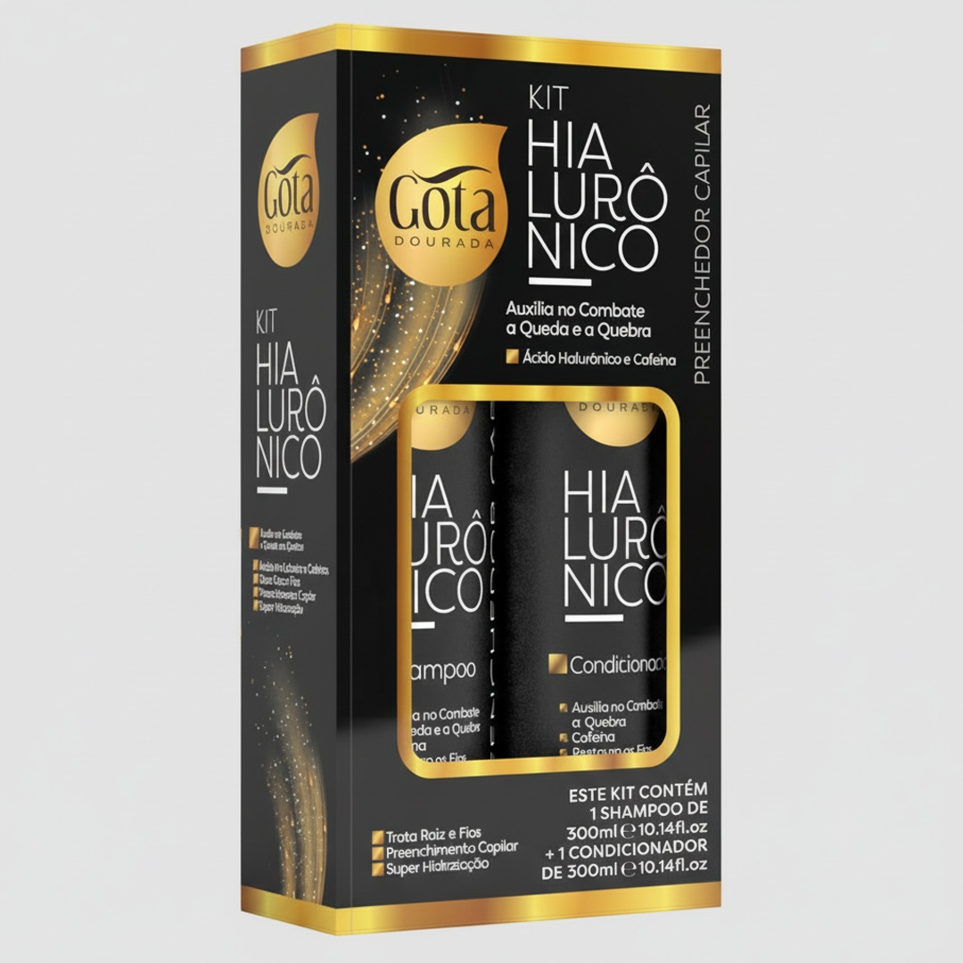 GD_0178_processed Kit Shampoo+Condicionador Preenchedor Hialurônico Gota Dourada - Image 1