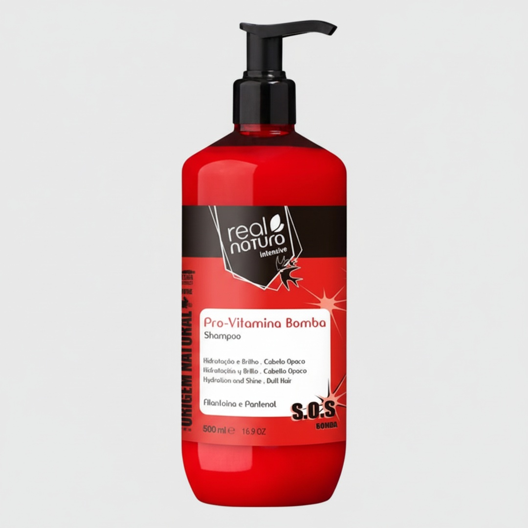 RN_1107_processed Shampoo Sem Sal Pro Vitamina Bomba 500ml - Real Natura - Image 1