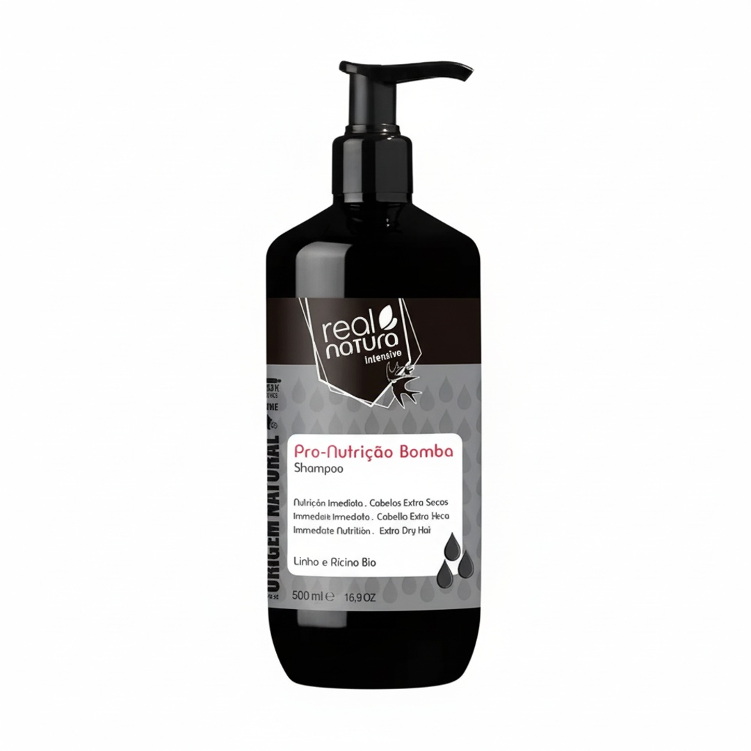RN_1119_processed Shampoo Sem Sal Pró Nutrição Bomba 500ml - Real Natura - Image 1
