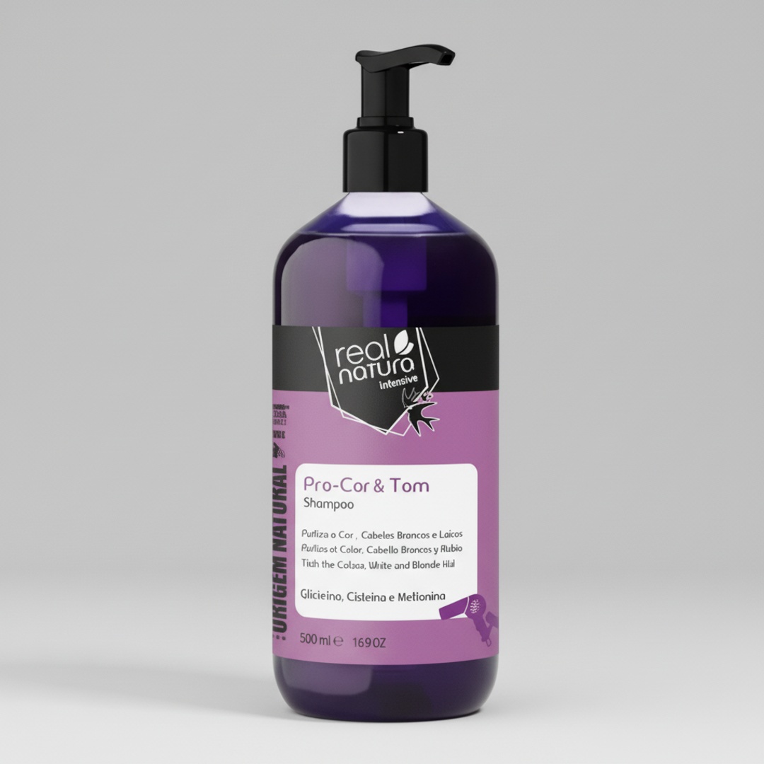 RN_1121_processed Shampoo Sem Sal Pro - Cor E Tom 500ml - Real Natura - Image 1