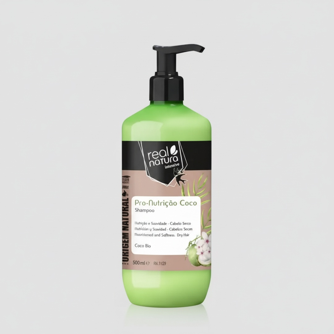RN_1129_processed Shampoo Nutrição Extra Coco 500ml - Real Natura - Image 1