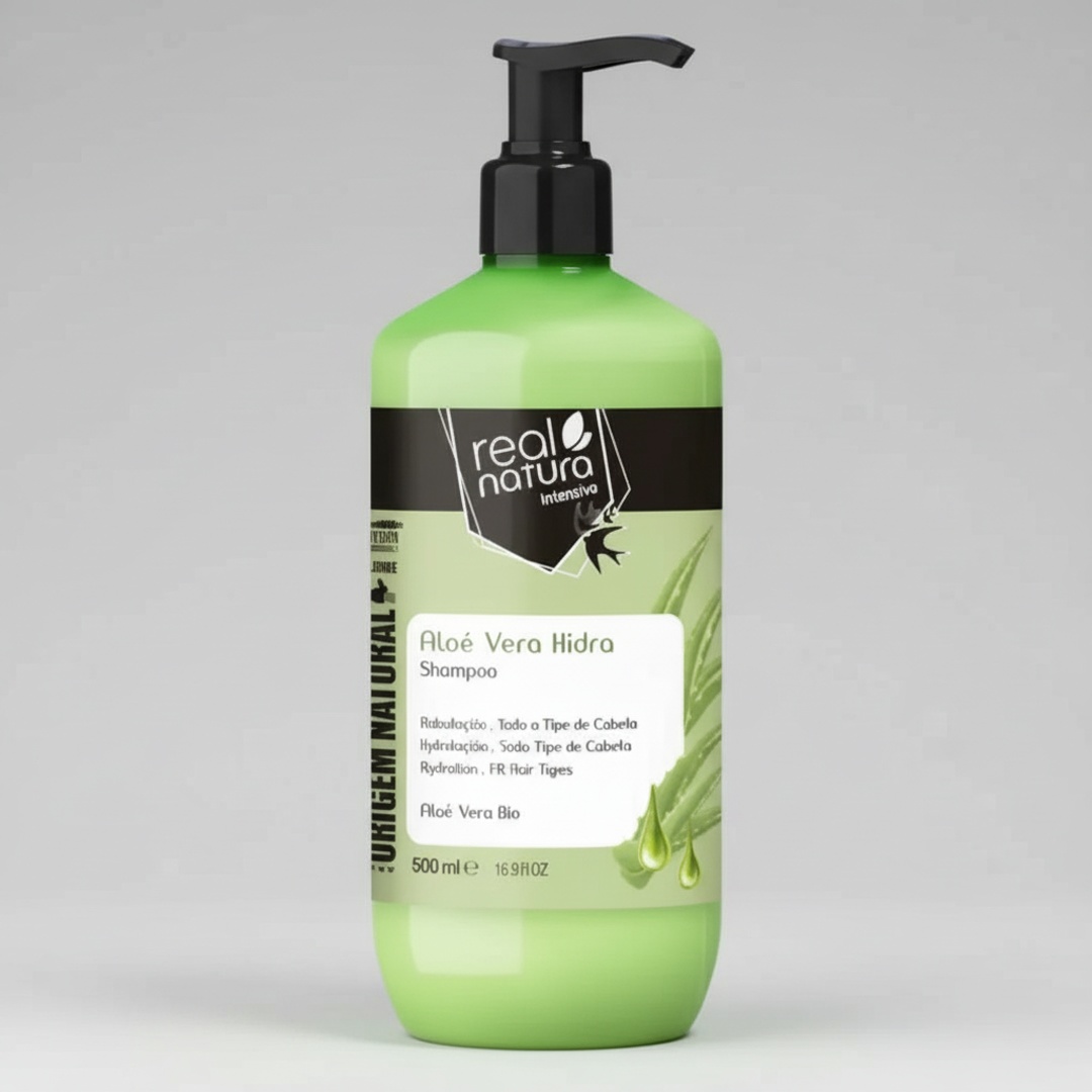RN_1133_processed Shampoo Aloe Vera Hidra 500ml - Real Natura - Image 1