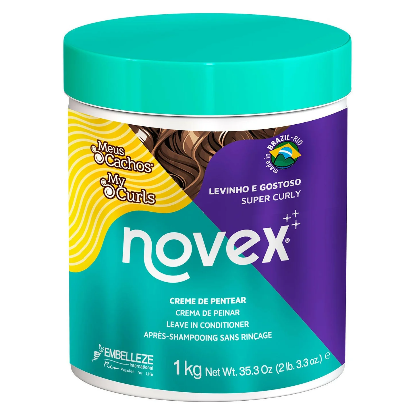 custom-E_6228 Creme de Pentear Meus Cachos Levinho e Gostoso 1kg - Embelleze - Image 1