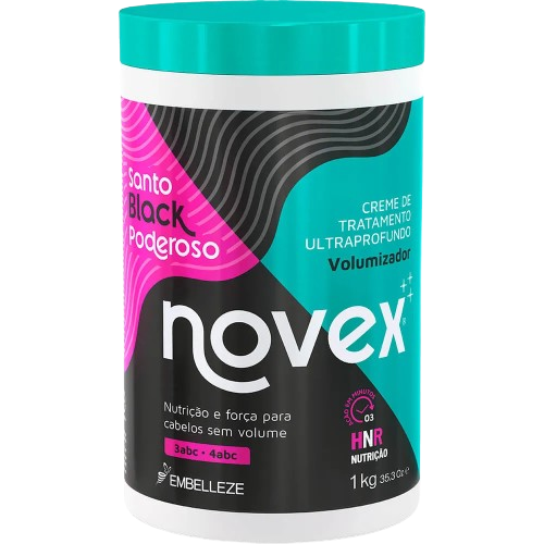 custom-E_6336 Máscara Novex Santo Black Poderoso 1kg - Embelleze - Image 1