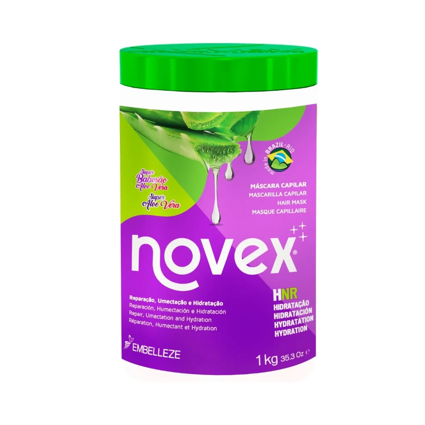 custom-E_6768 Novex Máscara Super Babosão Aloe Vera 1Kg - Embelleze - Image 1