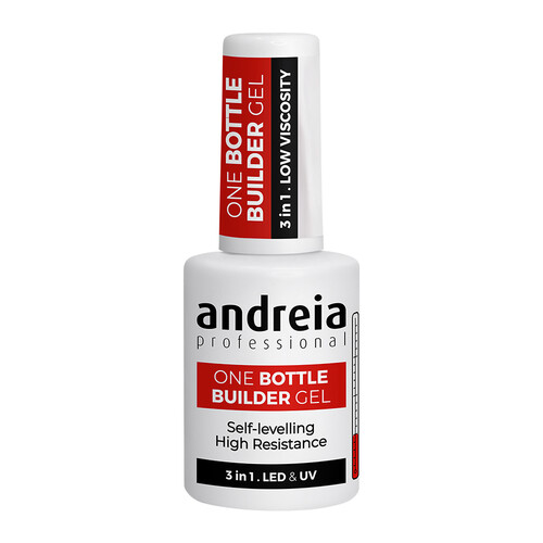 custom-HG_0UBBGSW One Bottle Builder Gel Soft White 10.5ml - Andreia Professional - Image 1