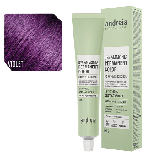 custom-HG_7COA053 Andreia Permanent Color 0% Ammonia Mix Tone Violet - Image 1