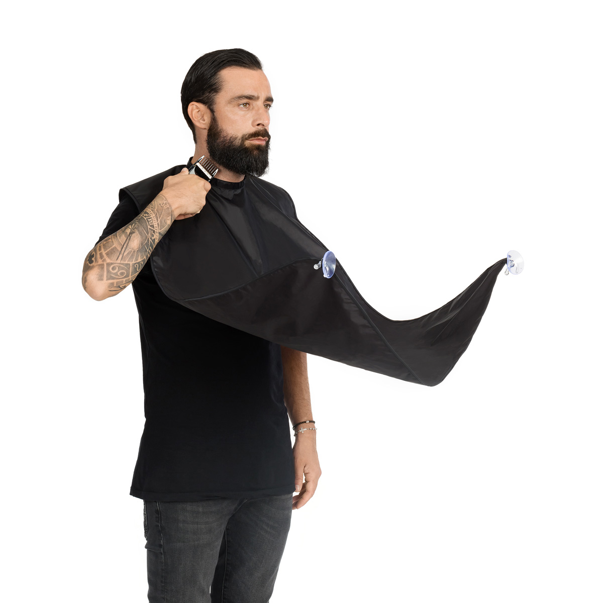 custom-LB_A033 Avental Para Barba Preto - Labor Pro - Image 1