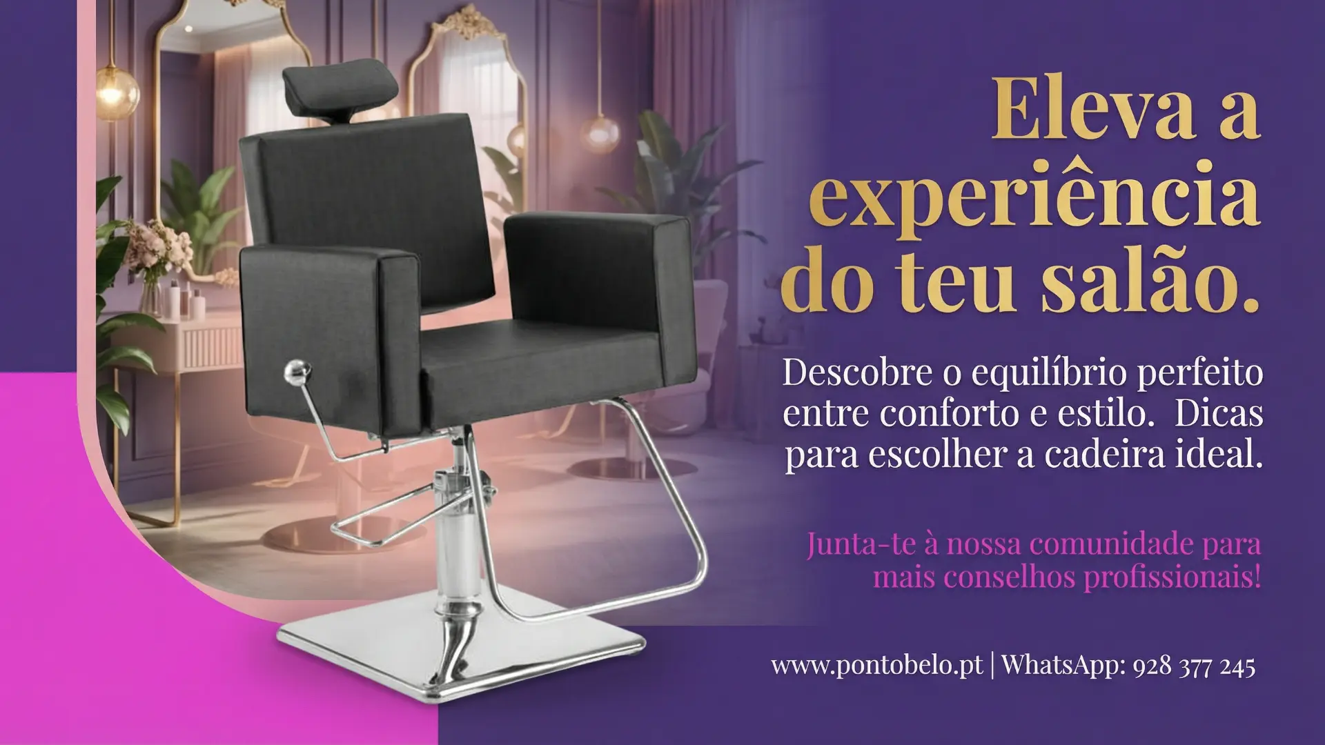 Cadeira de Corte Square Preta – Dompel